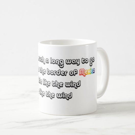 風のような乗車 コーヒーマグカップ (正面右)