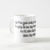 風のような乗車 コーヒーマグカップ (正面左)