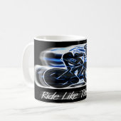 風のような乗車-サイクリストの飲み物のマグ コーヒーマグカップ (正面左)