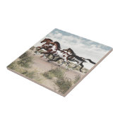 風のような操業-疾走するペンキの馬 タイル (側面)