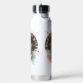 風のようにワイルド、川のように強い | カスタム ウォーターボトル (左面)