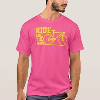 風のように乗るサイクリングMtb Bmxサイクリスト Tシャツ
