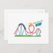 風のように乗る ポストカード (正面/裏面)