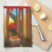 風のキッチンタオル後 キッチンタオル (四つ折り)