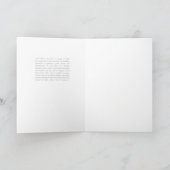 風のクリスマスのDecoのリースの買物客 シーズンカード (内部)