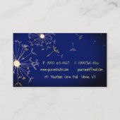 風のタンポポ 名刺 (裏面)