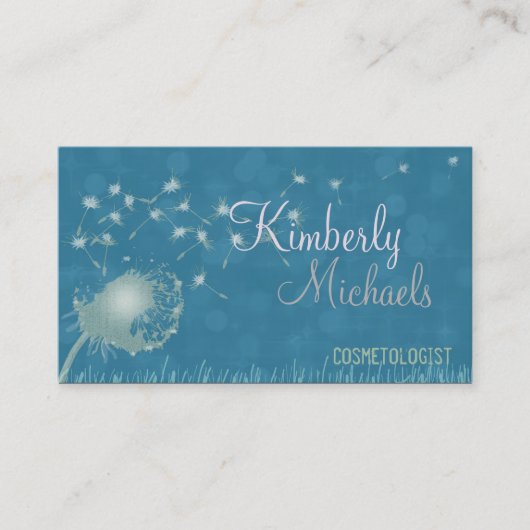 風のタンポポ 名刺 (正面)