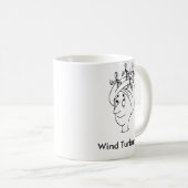 風のターバン コーヒーマグカップ (正面右)