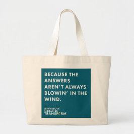 風のティール（緑がかった色）のトートので ラージトートバッグ