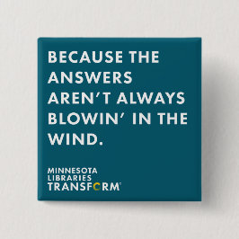 風のティール（緑がかった色）ボタンので 缶バッジ