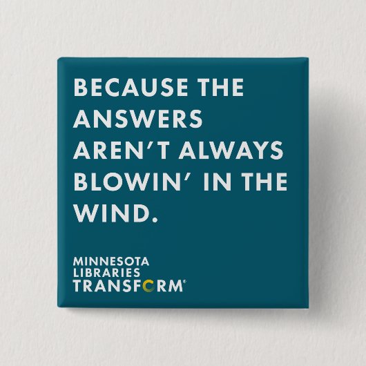 風のティール（緑がかった色）ボタンので 缶バッジ (正面)