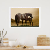 風のプリントを継承 ポスター (キッチン)