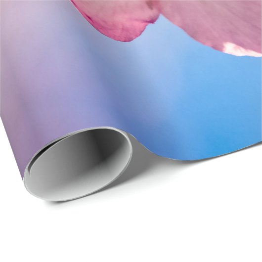 風の中で桜さくらんぼの花の群れ ラッピングペーパー (ロールコーナー)