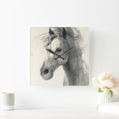 風の中で2 スクエア壁時計 (ホーム)