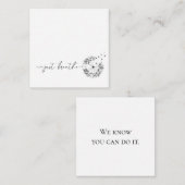 風の中にタンポポ吹の茎を吸う ノートカード (正面/裏面)