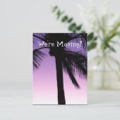 風の中のココナッツ；住所の変更 案内ポストカード (スタンド正面)