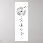 風の中のタンポポ – ちょうどスクリプトを吸う ポスター (正面)