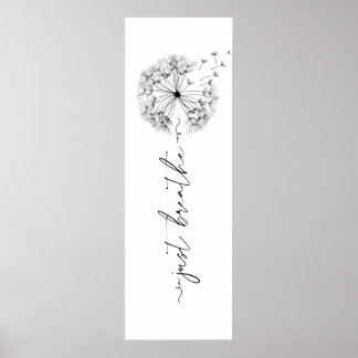 風の中のタンポポ – ちょうどスクリプトを吸う ポスター