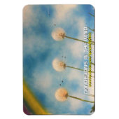 風の中のタンポポ マグネット (縦)