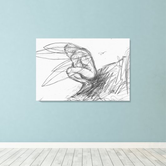 風の中のピクシー・ダスト キャンバスプリント (インサイチュ (ウッドフロア))