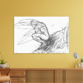 風の中のピクシー・ダスト キャンバスプリント (インサイチュ (リビング))