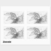 風の中のピクシー・ダスト 長方形シール (シート)