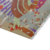 風の中の紅葉/美しいファッションモノグラム カッティングボード (角)