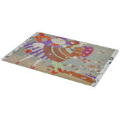 風の中の紅葉/美しいファッションモノグラム カッティングボード (角)