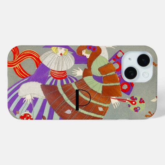 風の中の紅葉/美しいファッションモノグラム Case-Mate iPhoneケース (裏面 (横))