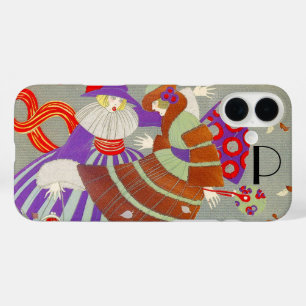 風の中の紅葉/美しいファッションモノグラム iPhone 16 PLUSケース