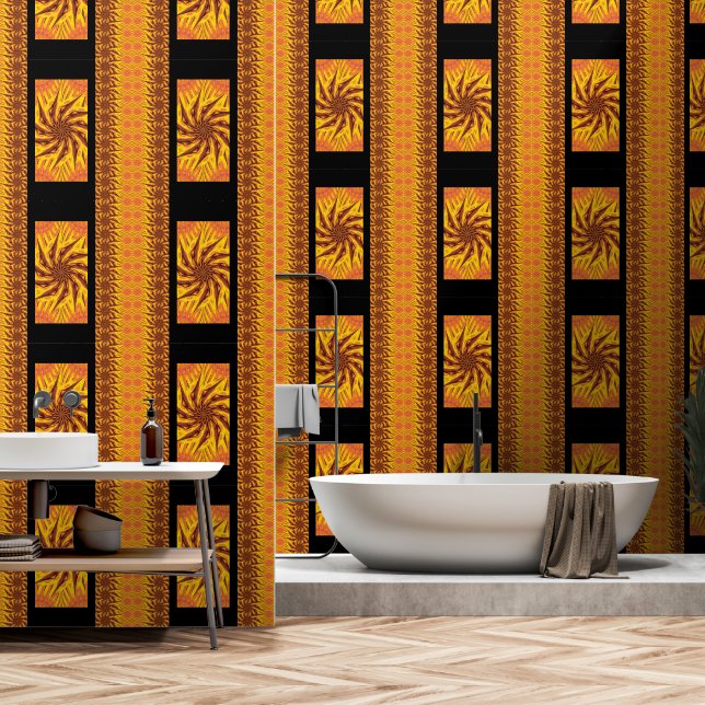 風の中の花2 壁紙 (浴室)