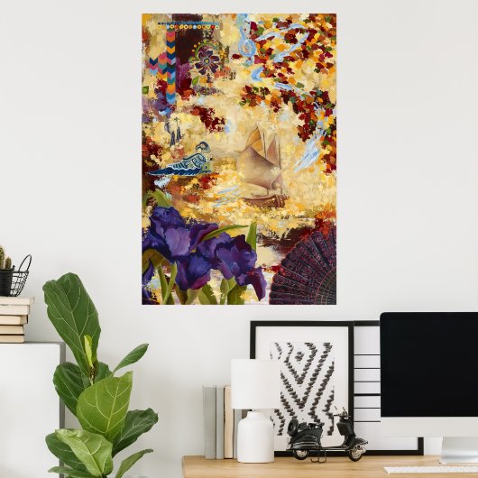 風の中の音楽 ポスター (ホームオフィス)