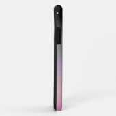 風の中の飛んでいるタンポポの種 – 黒とピンク Case-Mate iPhoneケース (裏面/右)