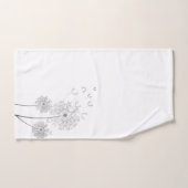 風の中吹のデリケートなタンポポ バスタオルセット (ハンドタオル)