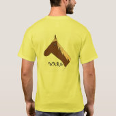 風の乗馬の女の子クラブ Tシャツ (裏面)