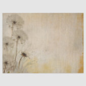 風の切り離しに漂うタンポポ 薄葉紙 (正面)