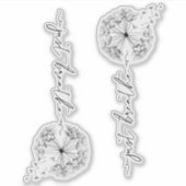 風の台本でDandelionと引用文を呼吸 シール (正面)