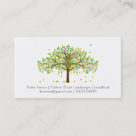 風の名刺の落ちる葉 名刺