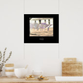 風の吹き流れ – 俳句のポスター ポスター (キッチン)