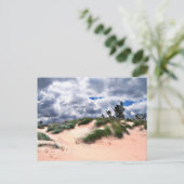風の吹き荒れた砂丘 ポストカード (スタンド正面)