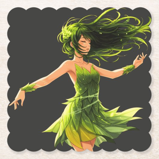 風の囁き ペーパーコースター (正面)