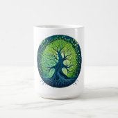 風の囁き：木の本質 コーヒーマグカップ (中央)