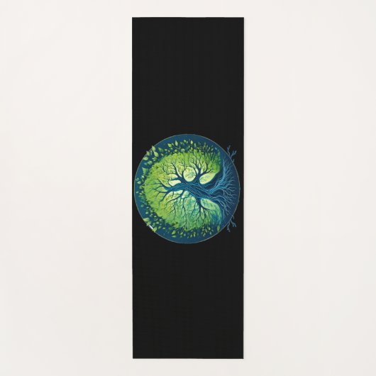 風の囁き：木の本質 ヨガマット (正面)