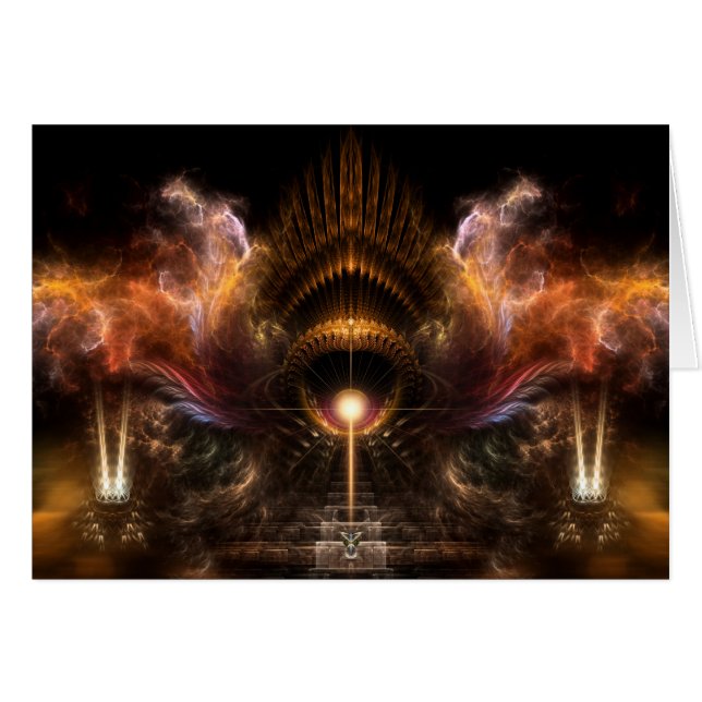 風の嵐のフラクタルアート (正面横)