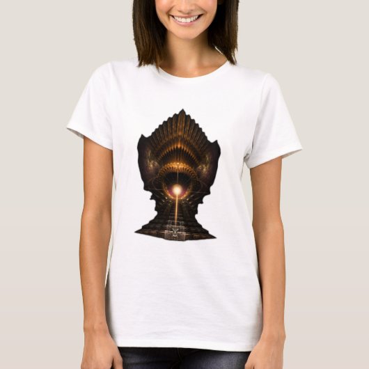 風の嵐フラクタルアートISO Tシャツ (正面)