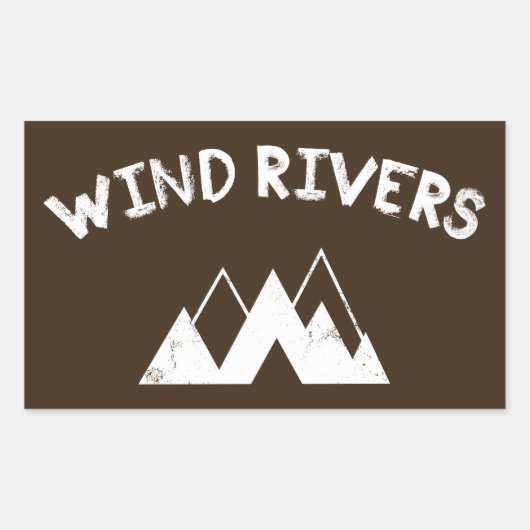 風の川 長方形シール (正面)