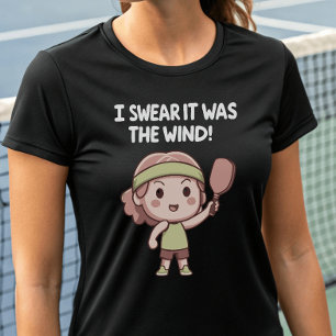 風の弁解の屋外ピックボールだったと誓う Tシャツ