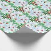 風の強いクリスマス ラッピングペーパー (角)