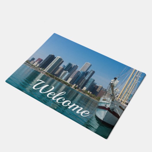 風の強いセーリングへようこそ ドアマット (アングル)