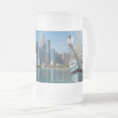 風の強いセーリングフロストマグ フロストグラスビールジョッキ (正面右)